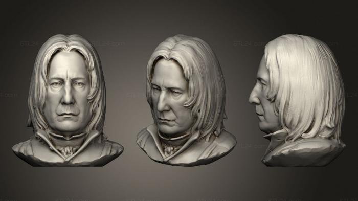 Busts of heroes and monsters (Snape, BUSTH_1681) 3D models for cnc